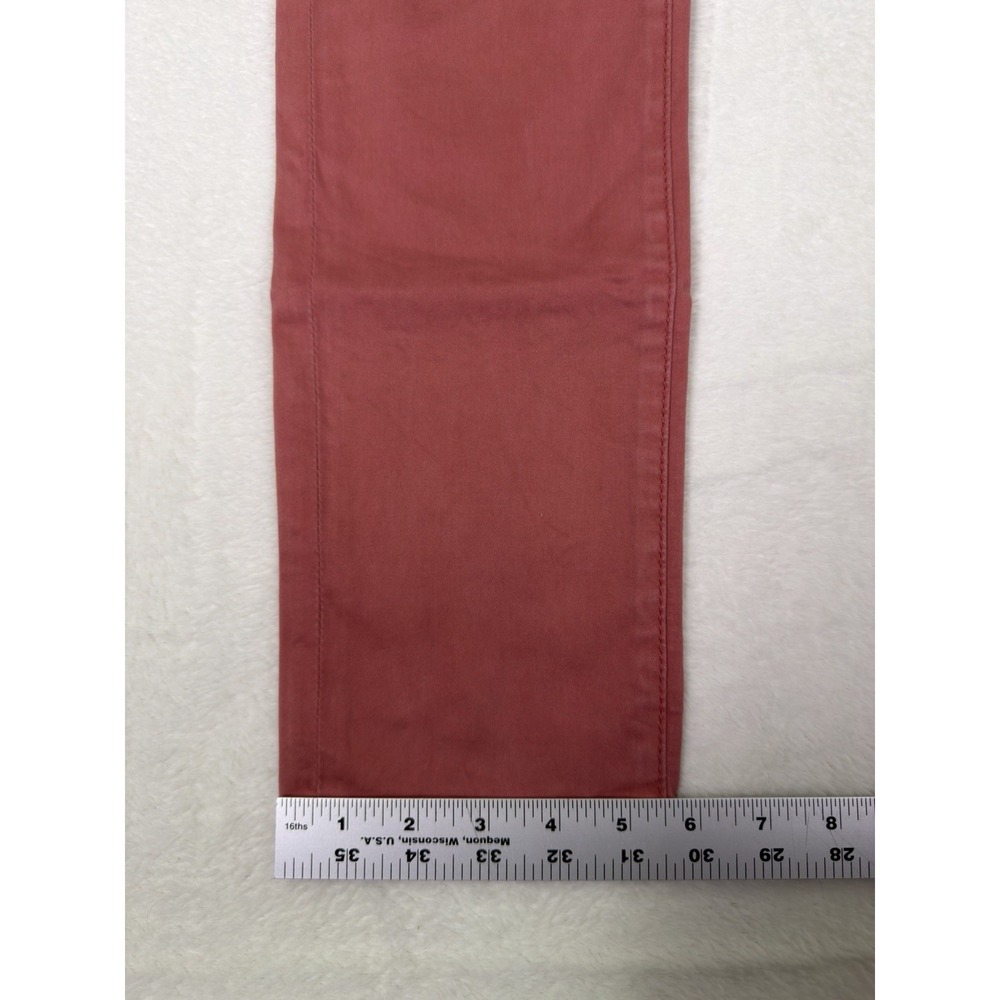 Pilcro Anthropologie Chino Pants Womens 28 Pink Stet Suede Skinny Ankle Mid Rise - Picture 6 of 9
